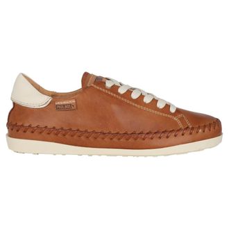 Pikolinos Bruine damessneaker - Soller stijl - Dames - Sneakers - Bruin - 37 EU - Leer - Schoenen