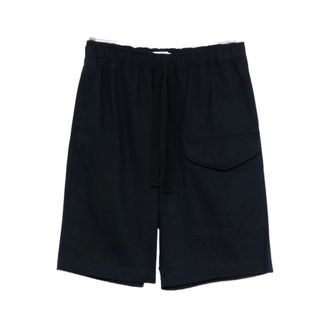 STUDIO NICHOLSON Long Shorts, male, Blue, Size: L Ikaria Short