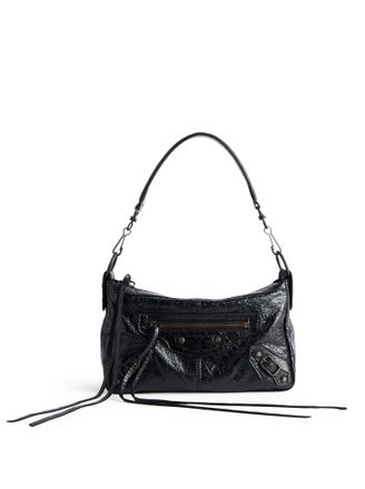 Balenciaga THE CITY MOTO MINI IN BLACK ARENA LAMBSKIN WITH BRASS FINISHINGS - Balenciaga - Woman