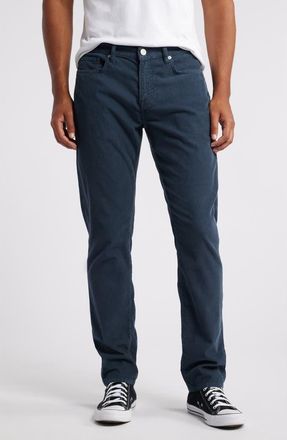Frame Denim LHomme Corduroy Slim Jeans in Slate Blue at Nordstrom, Size 29