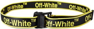 Off-white Mens Accessories Off White Graphic Industrial Belt in Blk/Yllw - Yellow/Black - Size 110 cm