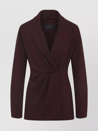 Max Mara draped cady blazer