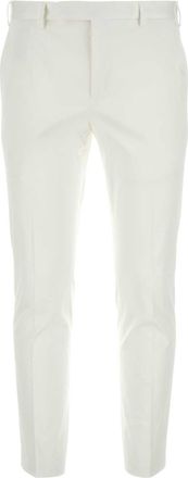 Pantaloni Torino White Stretch Cotton Pant