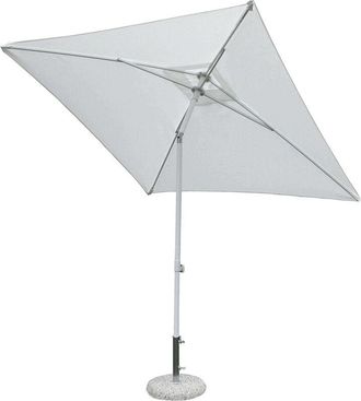 COSMA Sombrilla de jardín poste de aluminio tela blanca 2x2 mod. Nice