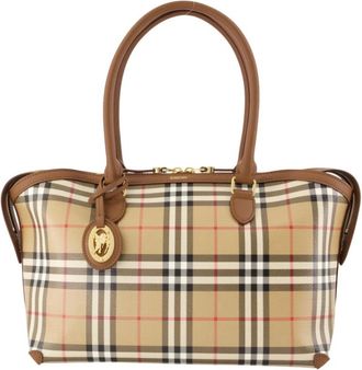 Burberry Dames, Tassen, Beige, Maat: ONE Size Katoen