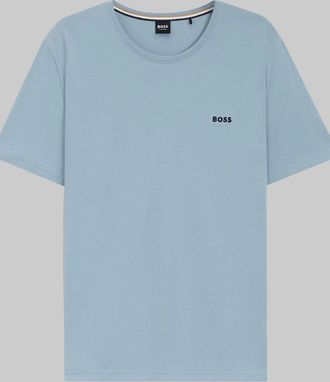 HUGO BOSS Mens BOSS Mix&Match T-Shirt, Open Blue - Size: 44