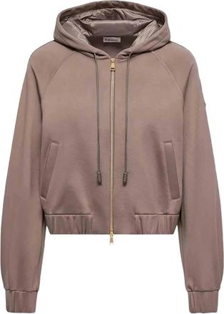 Moncler Dames, Sweatshirts & Hoodies, Bruin, Maat: S Katoen