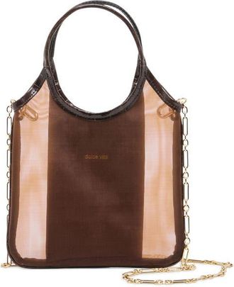 Dolce Vita Sylvene Canvas Crossbody in Chocolate at Nordstrom
