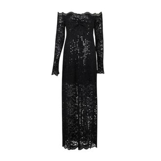 Paco Rabanne Dames, Jurken, Zwart, Maat: L