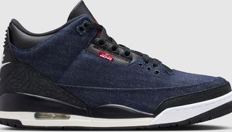 Levi's Air Jordan 3 x Levis Zapatillas de denim &iacute;ndigo crudo - Hombre - 42.5 - Azul / X Jordan Rigid