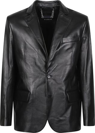 John Richmond Facij Minimalist Calf Leather Blazer
