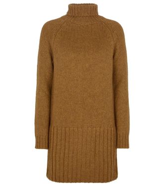 Saint Laurent Alpaca-blend sweater minidress