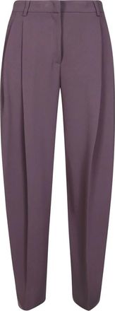 Andamane Tracy Low Rise Maxi Pants - Dames - Broeken - Paars - M - Polyester - Broeken