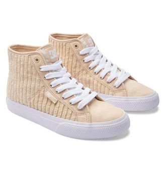 DC Sneaker DC SHOES Manual Hi, Damen, Gr. 7,5(38,5), braun (tan), Obermaterial: Leder (Kuh) / Futter: Textil / Aussensohle: Gummi, Schuhe Sneaker