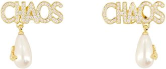 Vivienne Westwood Orecchini Chaos Pearl - - Accessories - Donna - Giallo - ONE SIZE