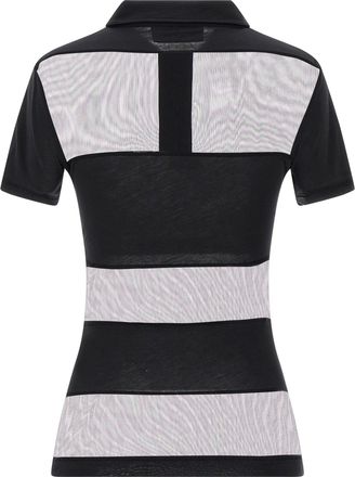 Coperni Womens Black Cotton Polo Shirt