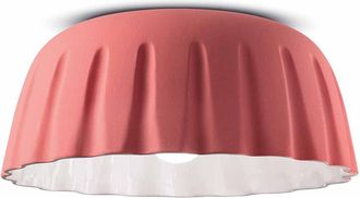 Ferroluce Madame Gres Coral Pink Small Ceiling Light