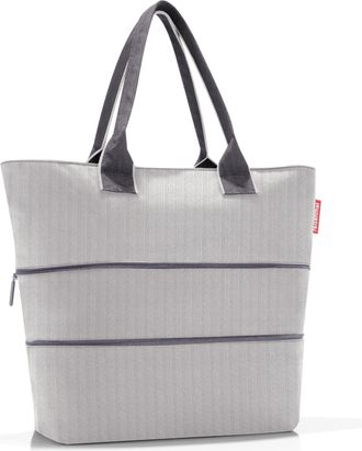 Reisenthel Einkaufsshopper REISENTHEL Tasche Shopper e1, Damen, grau (hellgrau), Polyester, Einkaufsk&ouml;rbe Einkaufsshopper