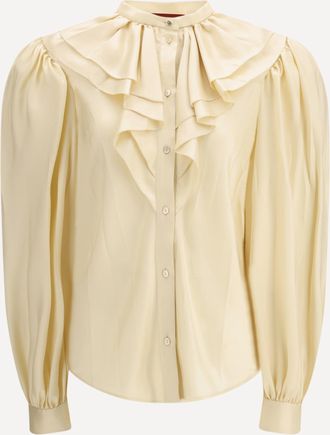 Gucci Camicia in twill di seta Woman 42