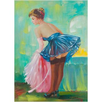 Biscottini International Biscottini - Cuadro &Oacute;leo Sobre La Tela Pintado A La Mano