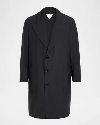 Bottega Veneta Men & apos;s Superfine Wool Overcoat