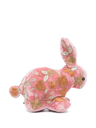Anke Drechsel Peluche coniglio con ricamo - Rosso