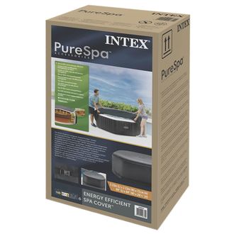 Intex Cubierta Para Spa Gris Oscuro 211 X 211 Cm Pvc Y Pu Intex