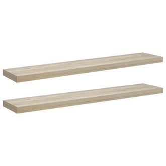 vidaXL Vidaxl - Estantes Flotantes Pared 2 Uds Color Roble Mdf 120x23,5x3,8cm