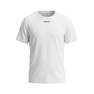 Dondup Tops, Heren, Wit, M, Katoen, T-shirt Regular in Jersey Basico