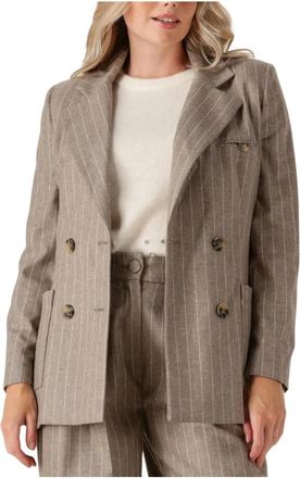 Janice Jassen, Dames, Beige, XS, Taupe Martin Blazer voor vrouwen
