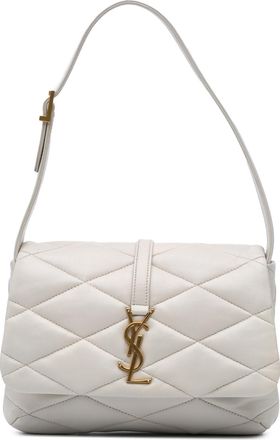 Saint Laurent Pre-owned Womens Cassandra Quilted Shoulder Bag - White Leather - One Size
