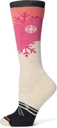Smartwool Ski Full Cushion Snowpocalypse Pattern Over The Calf Socks Womens Crew Cut Socks Shoes Moonbeam : LG (Womens Shoe 10-12.5)
