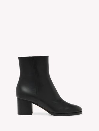 Gianvito Rossi Santiago Bootie in Black Calf at Nordstrom, Size 40.5
