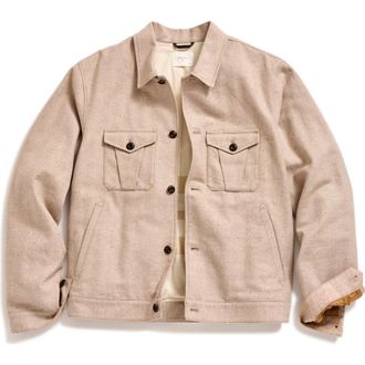 Billy Reid Tweed Members Jacket in Pumice at Nordstrom Rack, Size Xx-Large