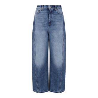 Givenchy Wide-Leg Denim Jeans - Dames - Jeans - Blauw - Maat: W25 Denim