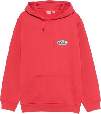 Gramicci Half Dome Hooded Sweatshirt - Heren - Hoodies - Rood - S - Katoen - Hoodies & sweatvesten