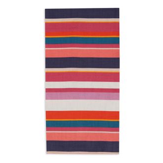 Gallo Gallo, Accessoires, unisex, Veelkleurig, ONE Size, Katoen, Unisex witte katoenen bandana met veelkleurige strepen