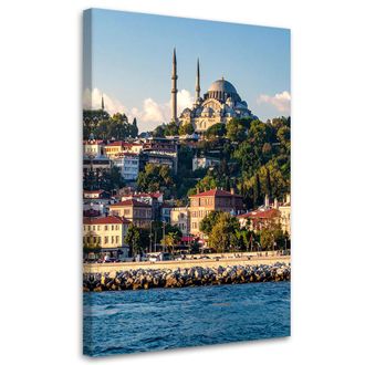 Feeby Cuadro En Lienzo, Arquitectura Ciudad Mezquita De Estambul Turqu&iacute;a, 70x100