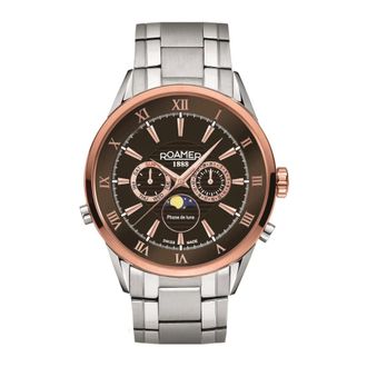 Roamer Superior Moonphase - male - Roamer - Watches - Brown - ONE SIZE - Accessories