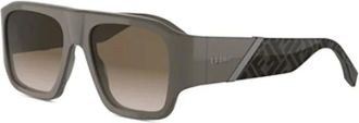 Fendi Sunglasses, unisex, Gray, Size: 54 MM Sunglasses