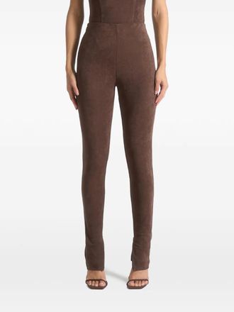 Mani&egrave;re De Voir Legging van imitatiesu&egrave;de - Bruin