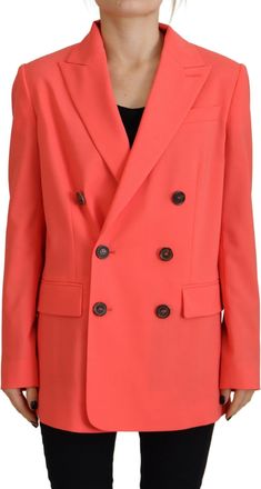 Dsquared2 Dsquared&sup2; Double Breasted Coat Blazer Womens Jacket (Pre-Owned)