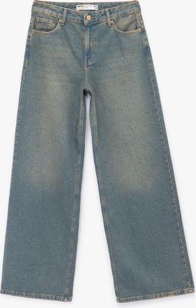 Koton BROEKEN Spijkerbroek Lage Taille Losse Rechte Pasvorm Katoen