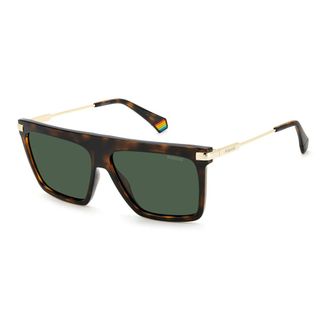 Polaroid Sunglasses, male, Brown, Size: 58 MM Havana Green Polarized Sunglasses