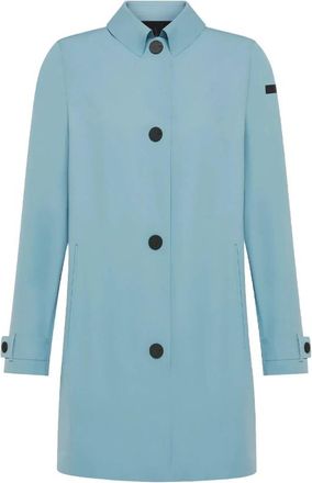 Roberto Ricci Design Montecristo Coat - Dames - Mantel - Blauw - L - Leer - Jassen