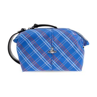 Vivienne Westwood Borsa a mano a quadri - - Bags - unisex - Blu - ONE SIZE