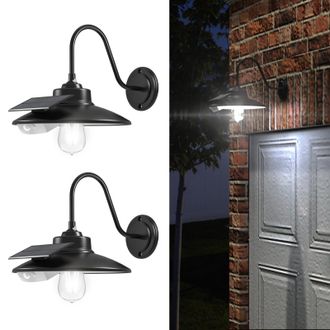 OEM Aplique Solar De Pared Para Exteriores Con 3 Modos De Iluminaci&oacute;n Y Sensor De Movimiento, Resistente Al Agua Ip65, Aplique Solar R&uacute;stico Vintage Con B