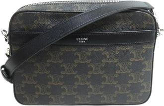 Celine Pre-owned Triomphe Canvas Shoulder Bag - Heren - Vintage Schoudertas - Veelkleurig - ONE Size - Leer - Vintage