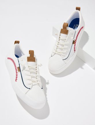 Keds Kickback Pennant Sneakers - Snow White - 5 1/2 M Talbots