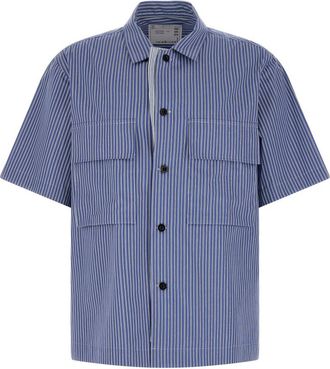 sacai Light Blue Striped Shirt
